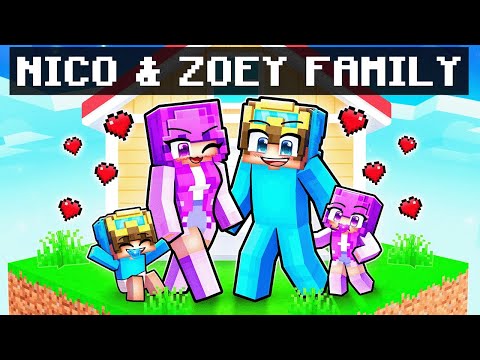 Nico und Zoey gründen eine Familie in Minecraft.