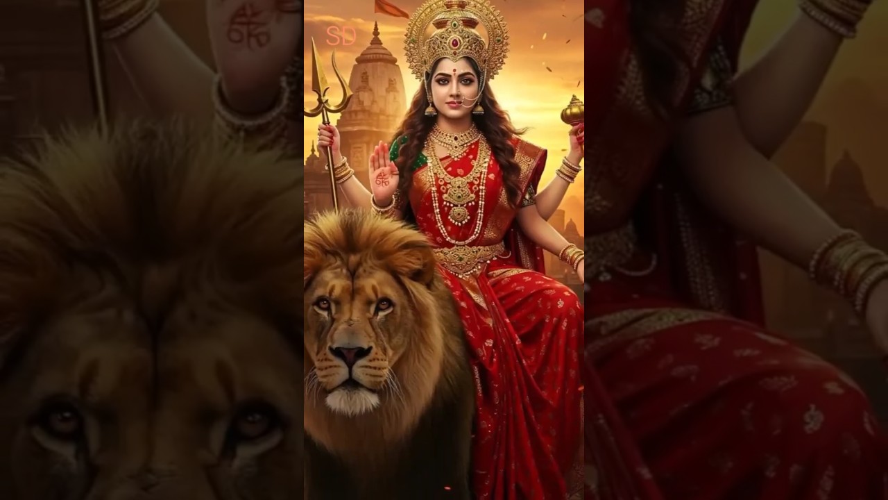 🙏माँ दुर्गा का दिव्य आशीर्वाद🚩#jaimatadi #maadurga#navratri #shortfeed#viralshorts #bhakti