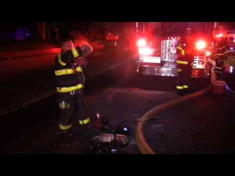 South Bend FD rescue 4 from second floor porch