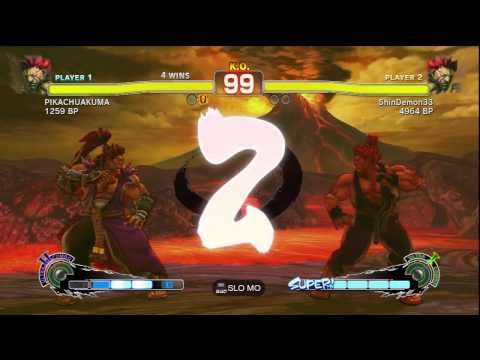 ShinDemon33 ( AKUMA ) VS JR RODRIGUEZ ( AKUMA ) SSFIV ENDLESS BATTLE MATCH ON PS3 GAMES 8-11