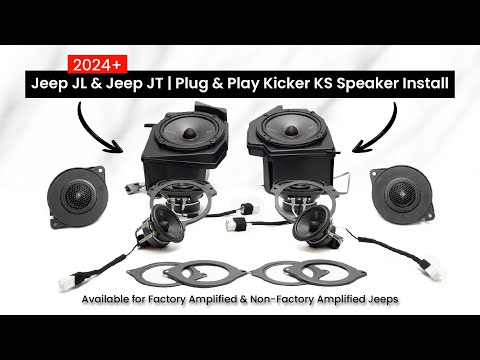 Kicker Plug & Play Speaker Upgrade Bundle | '24+ JL Wrangler / '24+ JT Gladiator