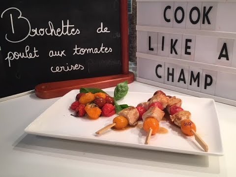 Brochette de Poulet aux Tomates cerises