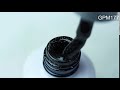 Gel varnish Atica Tonight GPM177 (black with multicolored micro-gloss), 7.5 ml