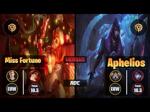 Caps MISS FORTUNE (ADC) [Press the Attack] VS APHELIOS - Challenger EUW Patch 10.3