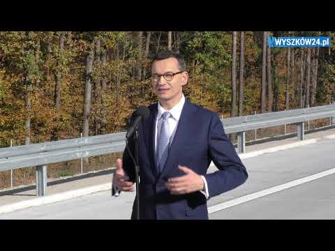 Premier M. Morawiecki - otwarcie trasy S8 (Wyszków - Ostrów / Warszawa - Białystok)