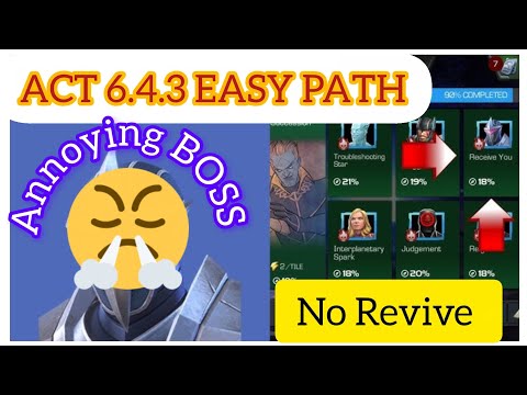MCOC ACT 6.4.3 EASY PATH #marvel #youtubevideos #thronebreaker #gaming 