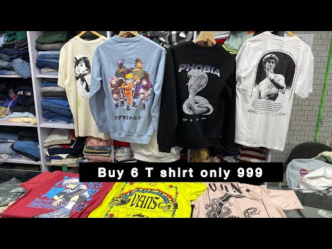 Branded Clothes 6 T-shirt only 999rs 😱/colaba market/ mumbai/hashtag fashion