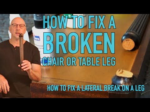 How To Repair A Broken Chair Leg Or Table Leg - DIY Furniture Repair & Restoration