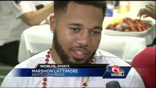 Must-see: Saints rookies try crawfish for very first time