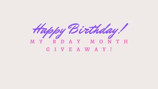Download the video "#4 Happy Birthday! My Bday Giveaway! "