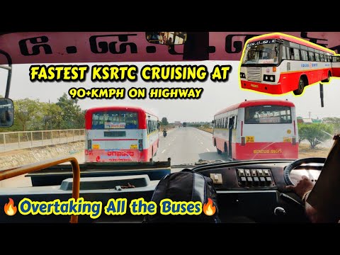 90+kmph🔥 KSRTC Eicher Overtaking every buses on Highway #bus #ksrtc #bs6 #race #beach #volvo#highway