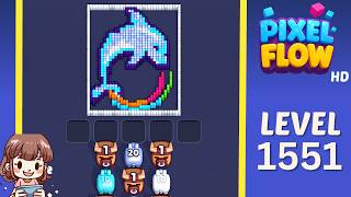 Pixel Flow Level 1551 Solution Walkthrough