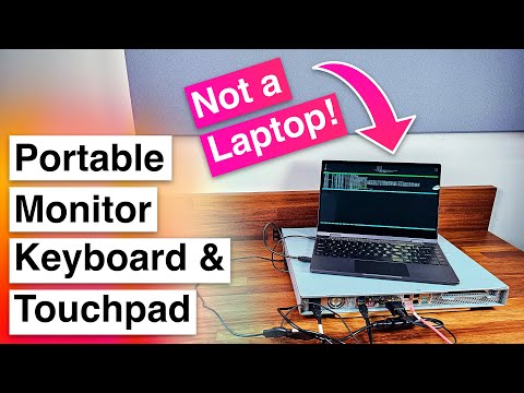 The Ultimate Portable KVM Console! - Dopesplay DR138 Lapdock