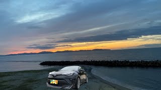 【C-HR】気になる燃費　ドライブで燃費どれくらい？　皆生温泉　皆生シーサイドホテル　後期ハイブリッド車