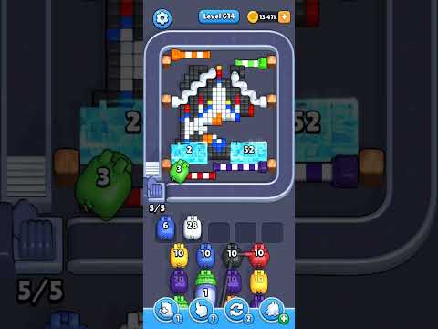 Pixel Flow Level 614 Walkthrough