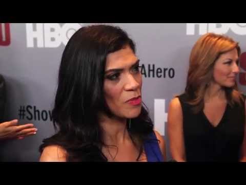 Laura Gomez at the "Show Me A Hero" NY Premiere with BTVRtv's Arthur Kade