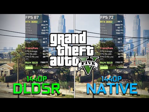 DLDSR vs NATIVE 1440p in GTA V