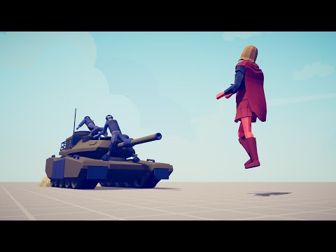 SUPER GIRL vs EVERY UNIT - Totally Accurate Battle Simulator TABS