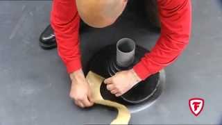 Firestone epdm átvezetés kész idommal Flashing a pipe with a QuickSeam Pipe Boot.flv