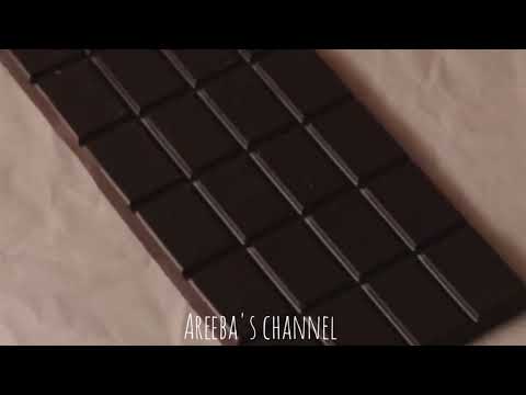 Homemade dark chocolate 3 ingredients only | making chocolate at home ........(Areeba's channel )