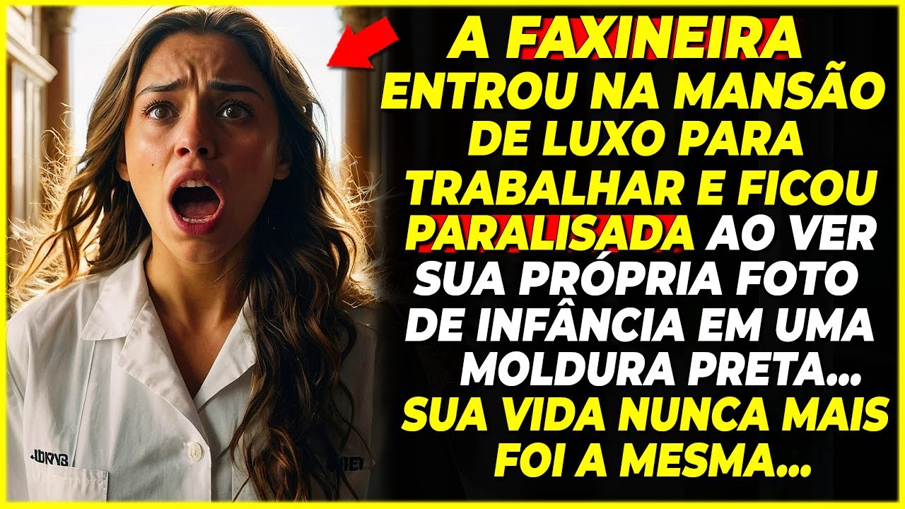 🔴A FAXINEIRA FICOU PARALISADA AO VER SUA FOTO DE INFÂNCIA EM UM QUADRO NA MANSÃO LUXUOSA...