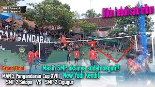 Download lagu MANCUPFinal | Aksi Anak SMP 2 Salopa bikin heboh semua penonton, spikenya seperti Yudi Kendil mp3