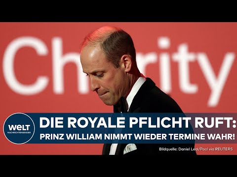 KRANKER KÖNIG: Williams erster Auftritt nach Charles Krebsdiagnose bei Wohltätigkeitsgala in London!