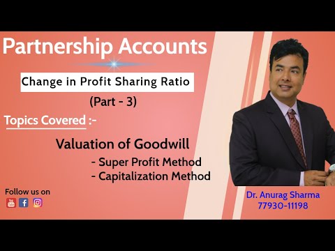 2.3 Super Profit Method and Capitalization Method - Change in Profit Sharing Ratio
