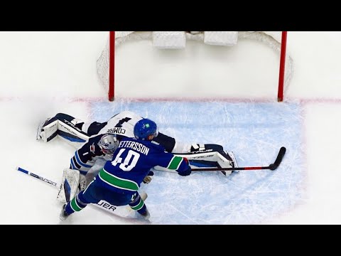 Elias Pettersson Forsberg Move Shootout Goal vs Jets (Dec. 10, 2021) (ALL CALLS)