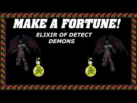 WoW: Goldfarm | Elixir Of Detect Demon | Gromsblood Farming |