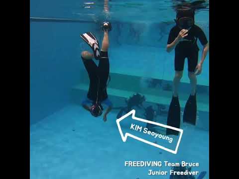 [FREEDIVING Team Bruce] KOREA AFIA Junior Freediver Seoyoung KIM, Donghyun KIM.