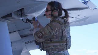 US Air Force A-10C Thunderbolt Subsonic Attack Aircraft at Alpena Combat Readiness Training Center