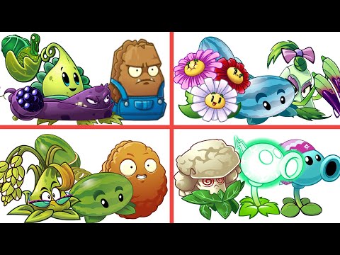 PvZ 2 4 Super Team Plants Vs Team Zombies Part 30 - Team So OP !!!