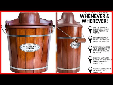 Great product -  Nostalgia Old Fashioned Electric Maker with Easy-Carry Handle, Makes 6-Quarts of Ic