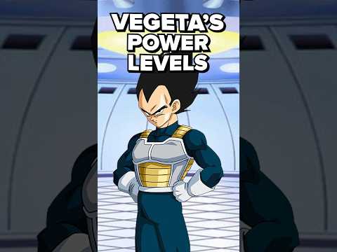 Every Canon Vegeta Power Level