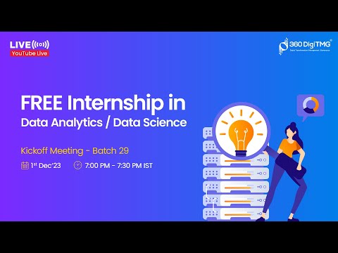 Free Data Analytics Data Science Internship | Batch 29 | 360DigiTMG