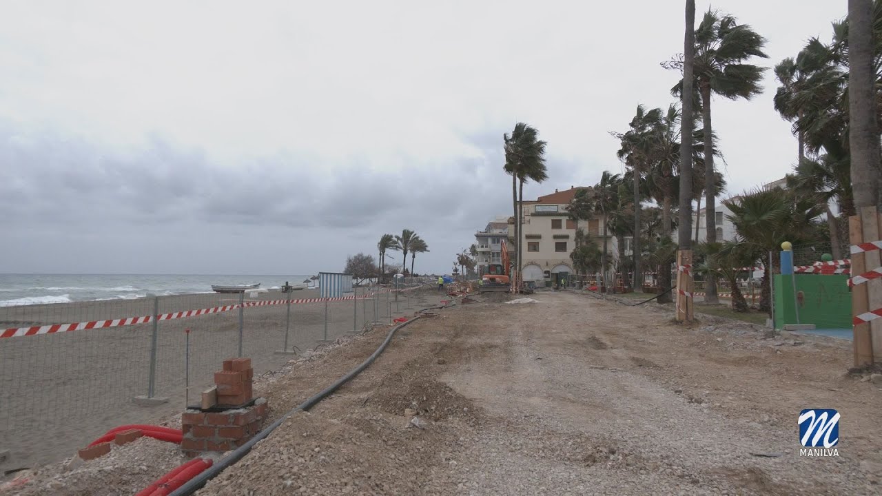 Gran ritmo de trabajo en la tercera fase del Paseo marítimo