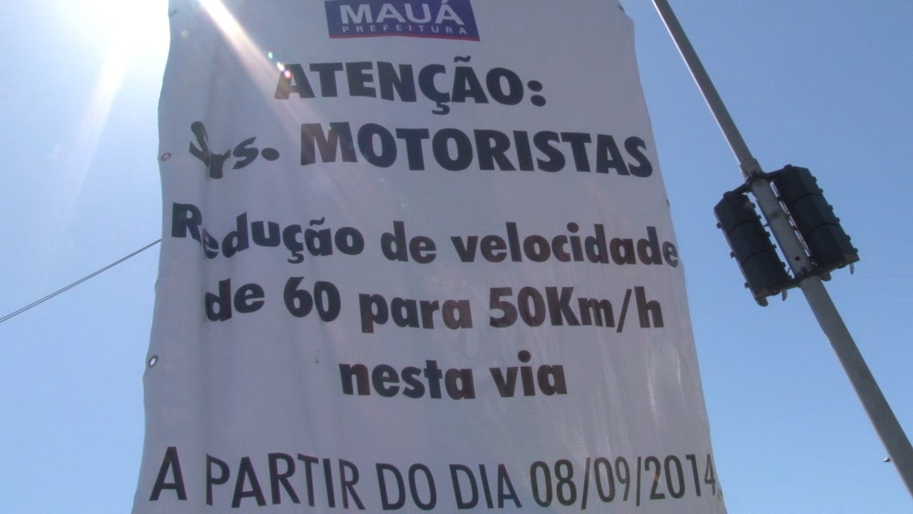 Velocidade máxima na Av. João Ramalho é reduzida para 50 km por hora