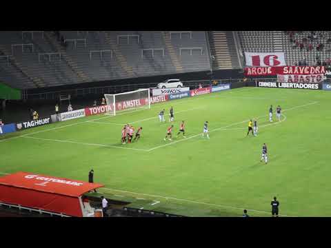 gol de penal de Mariano Pavone. Estudiantes 2 Real Garcilaso 0