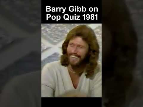 Barry Gibb on Pop Quiz TV Show 1981