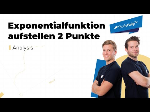 Exponentialfunktion aus 2 Punkten aufstellen | einfach erklärt | StudyHelpTV