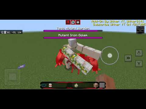 Tonic mutant warden vs OP mutant iron  golem (minecraft mob battle)