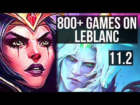 LEBLANC vs VIEGO (MID) | Legendary, 800+ games, 17/4/14 | KR Master | v11.2