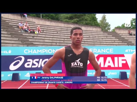 Championnat de France 21 - Finale 100m Cam