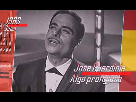 eurovision 1963 Spain 🇪🇸 Jose Guardiola - Algo profigioso ᴴᴰ