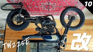 TW225E #10 How to fix high-flashing by installing a super cheap digital meter and bar end blinkers?