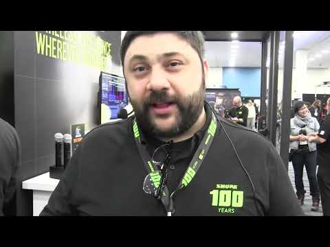 Hear new, Shure headworn mic for speakers, singers, actors! Exclusive, live demo of wireless SM-39