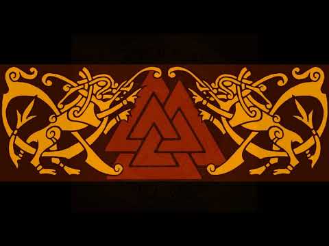 Njord Og Skade (Asynje set to abstract Germanic pagan art)