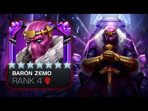 BARON ZEMO Analysis IN RANK 4💥⚔️ ! 🎮How to Play! | Is it worth ranking up in MCOC? 🔥