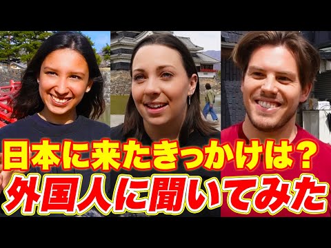 国際教養学科 【日本に来た理由は人それぞれ！】外国人に日本旅行を決めたきっかけを聞いてみた